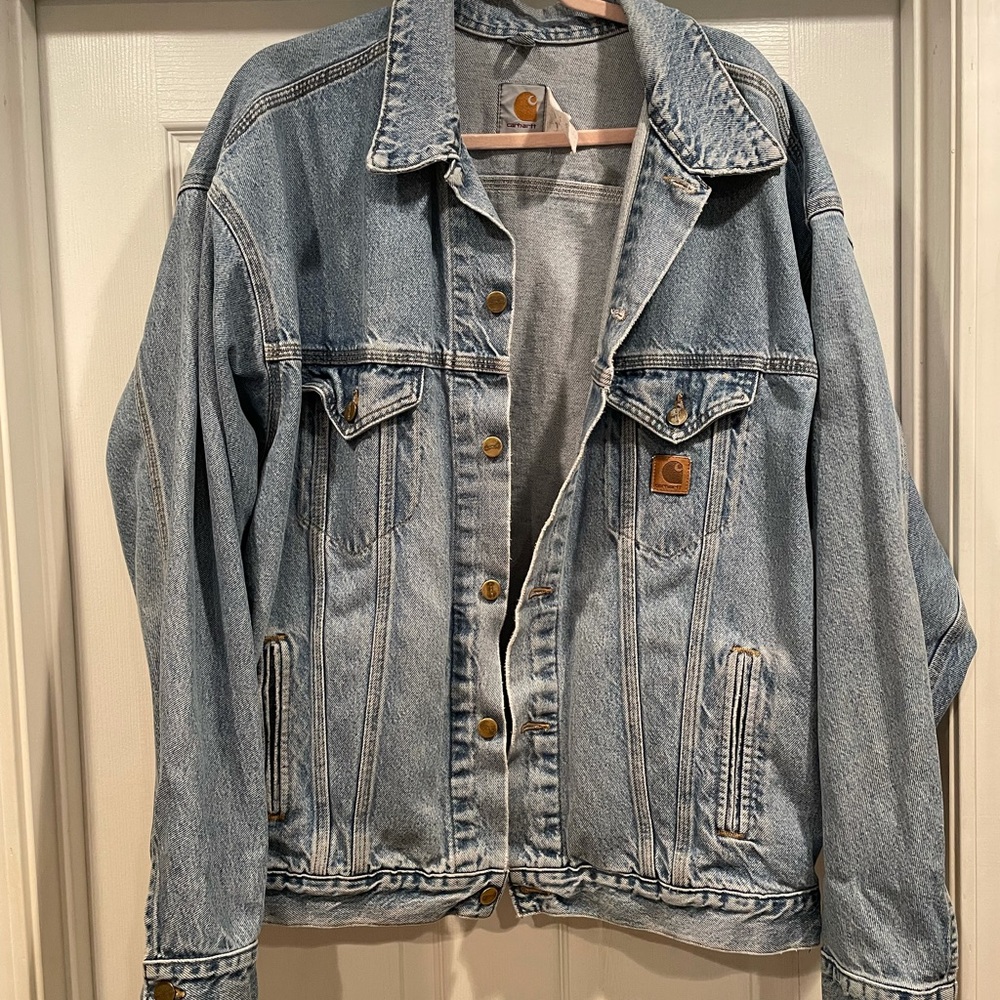 Oversized carhartt denim jacket
